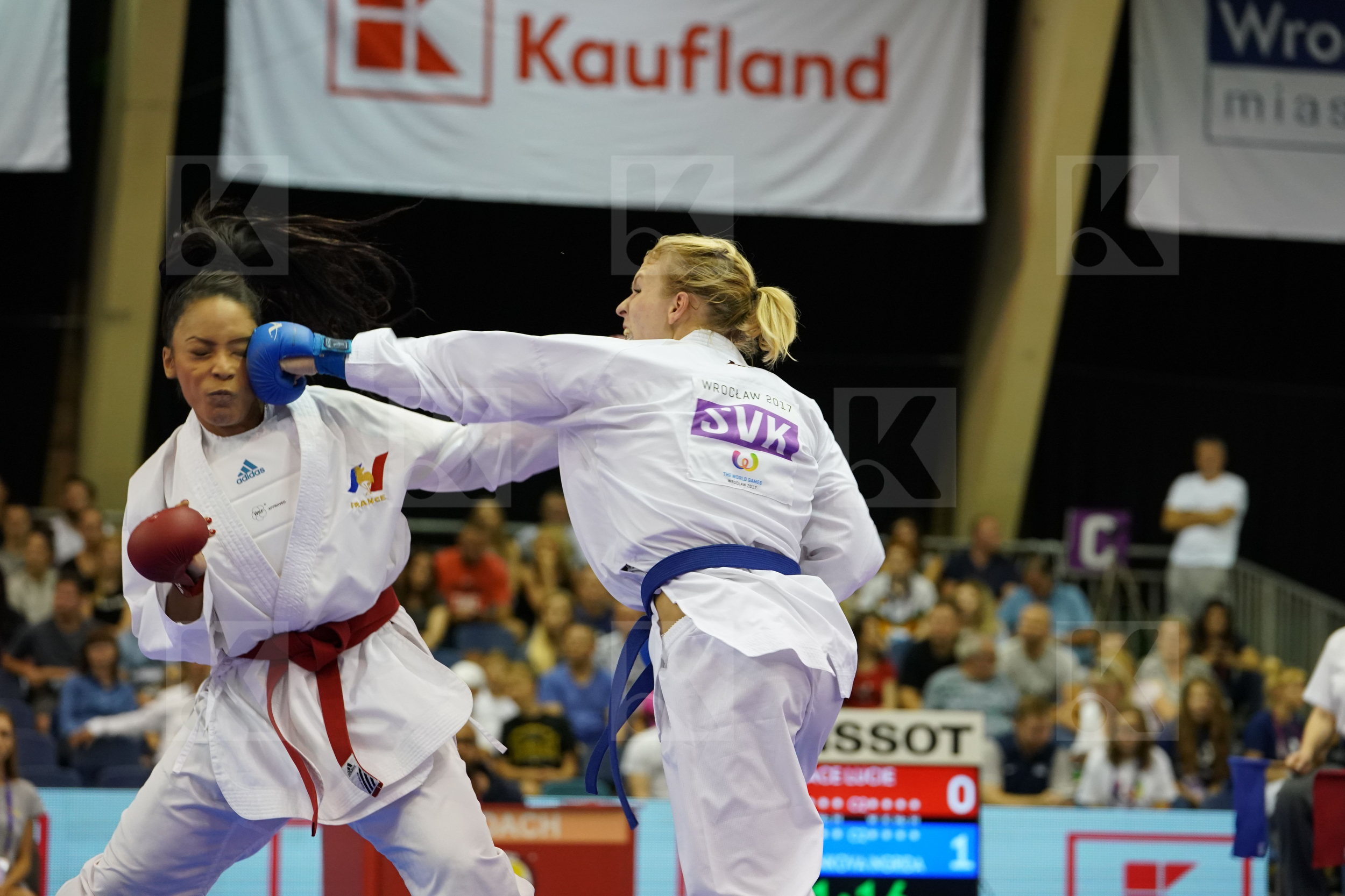 Female Kumite -61kg France Ignace Lucie Slovakia Suchankova Ingrida